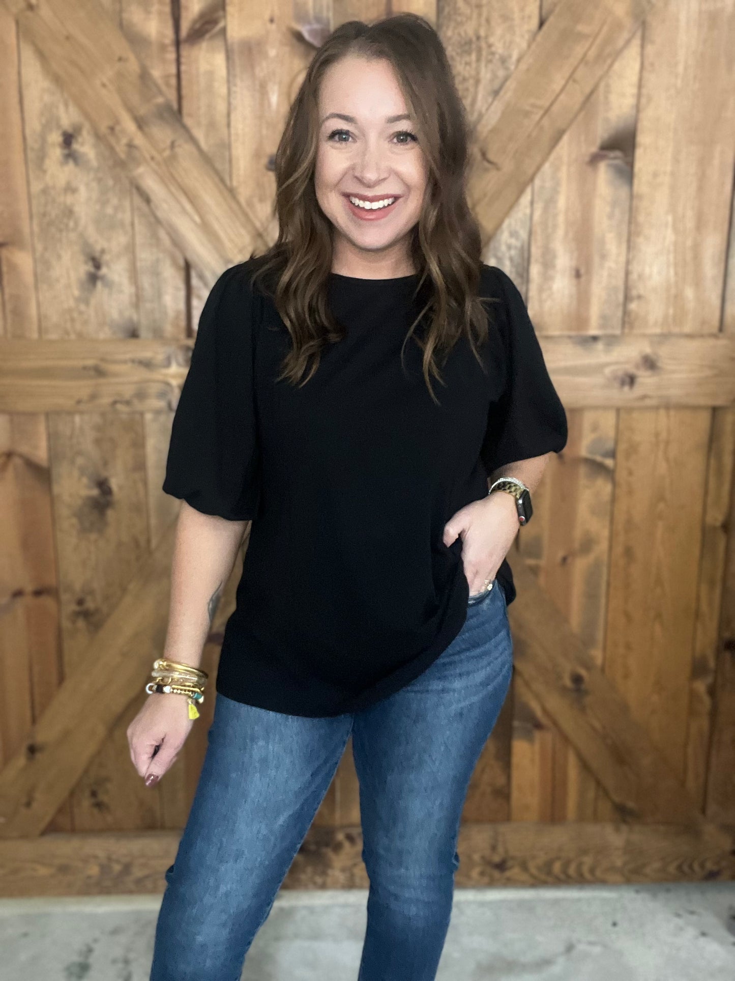Black Staple Top