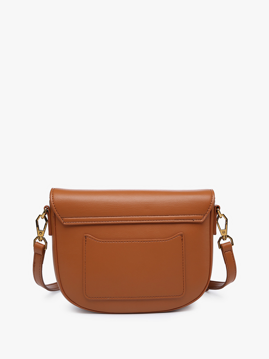 Milan Gold Accent Crossbody - Brown