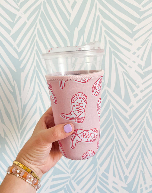 Western Cowgirl Boots Drink Sleeve: Medium