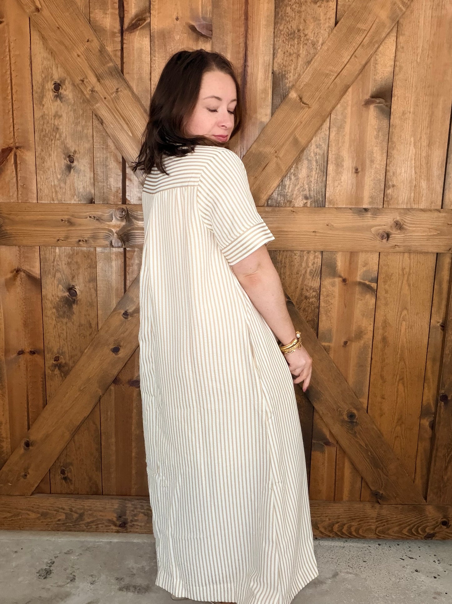Sandbar Stripe Midi Dress