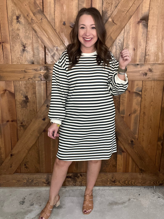 Straight Away Dress - Black