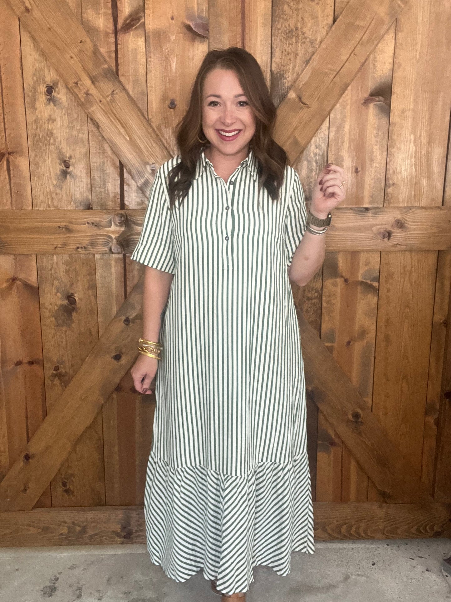 Whispering Pines Dress - Pine