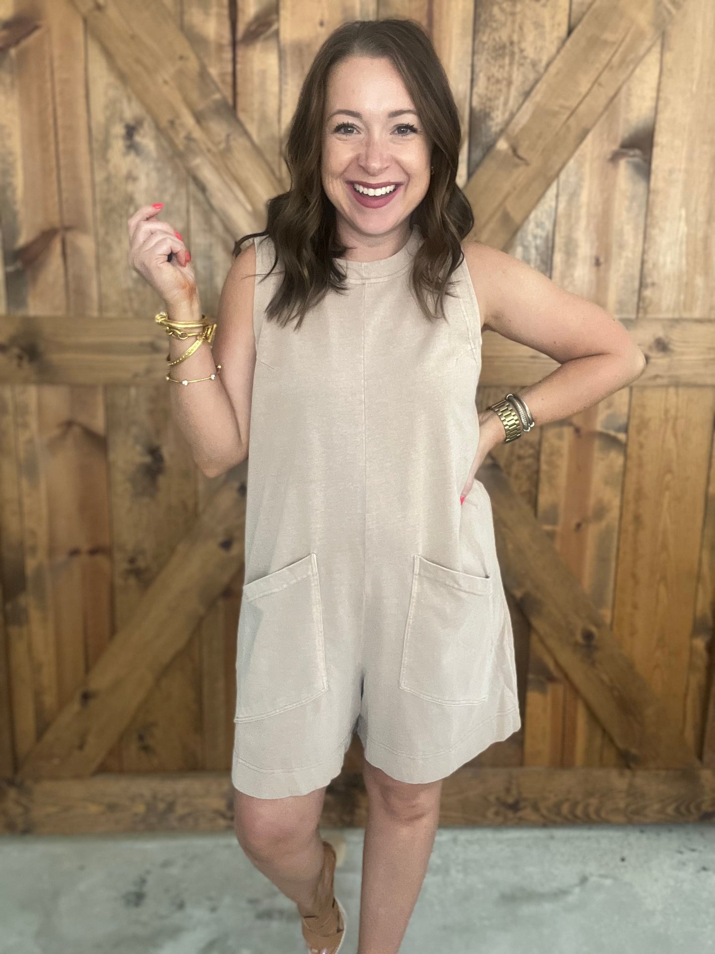 Roadmap Romper - Taupe
