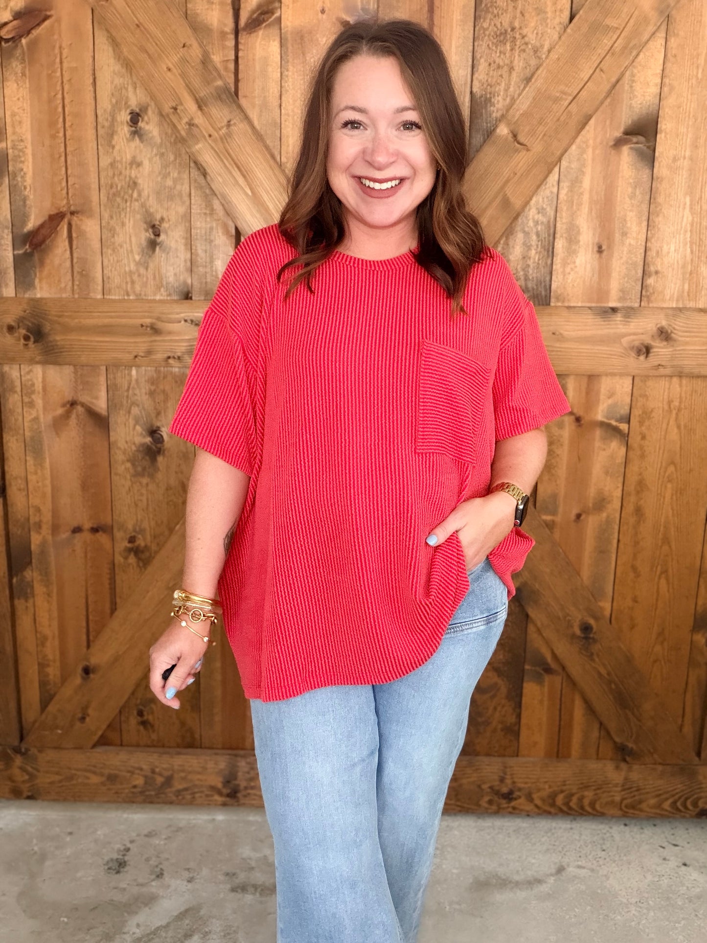 The Pocket Tee - Ruby