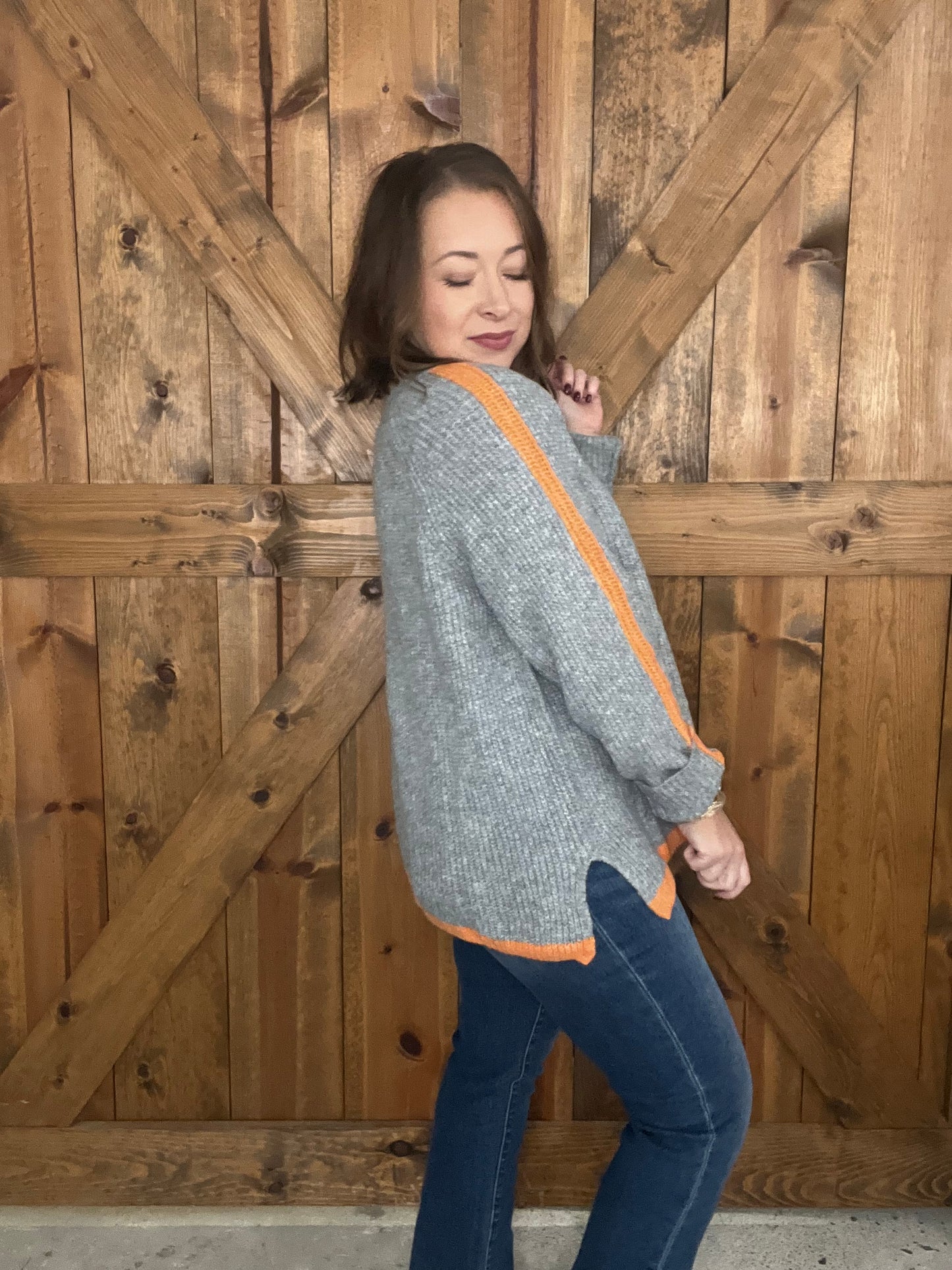 Simple Delight Sweater - Grey