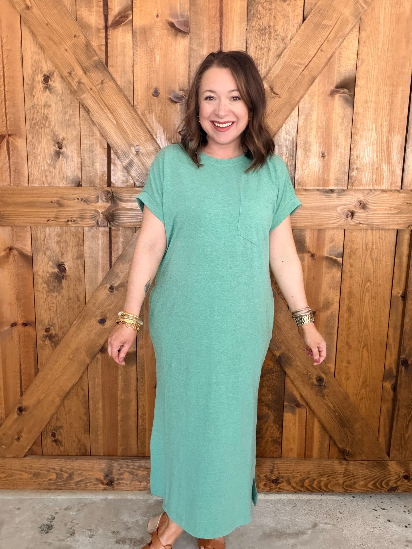 Everyday Midi Dress - Green