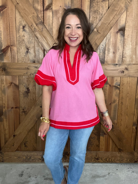 Isn't She Lovely Top - Pink