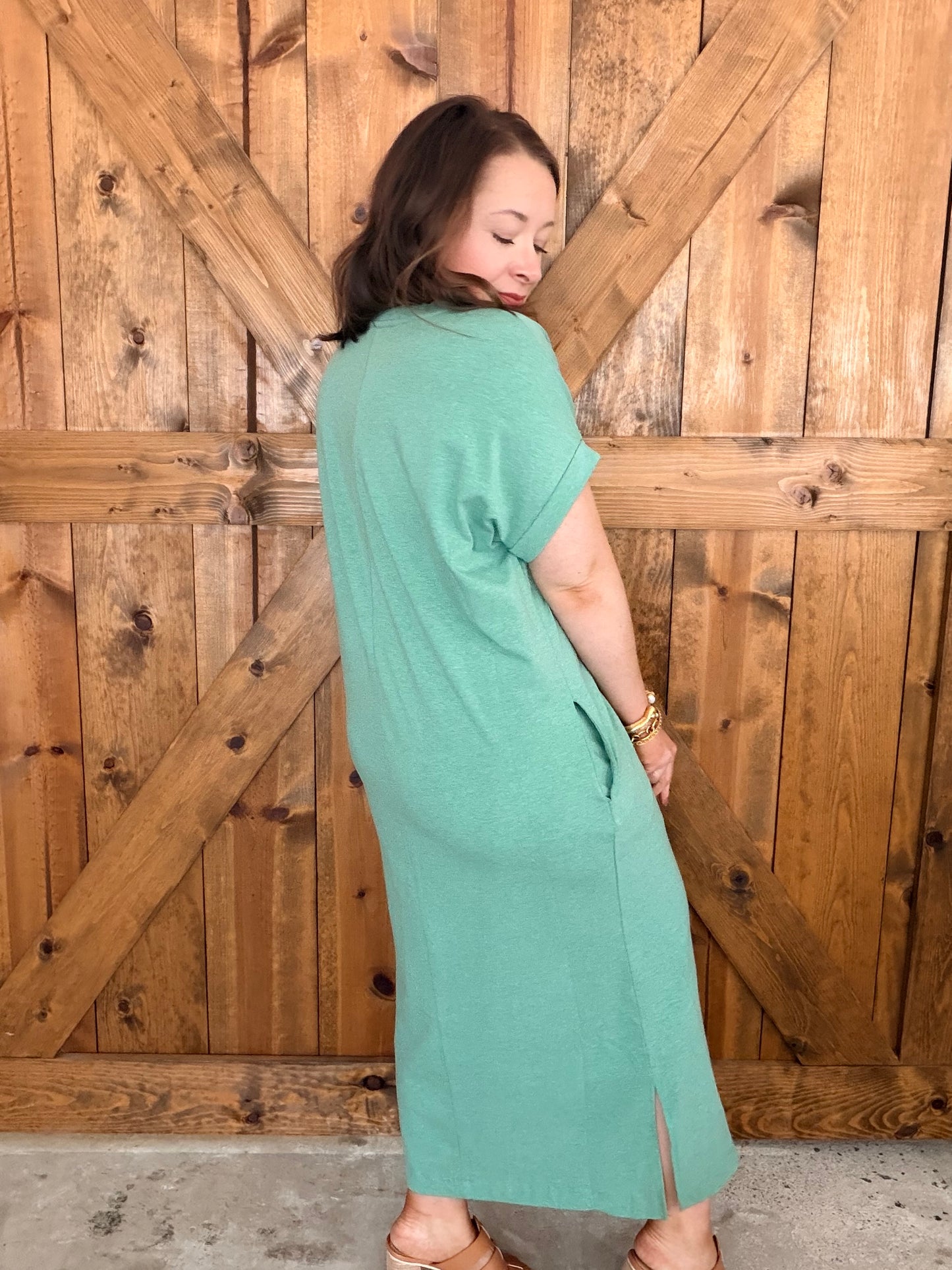 Everyday Midi Dress - Green