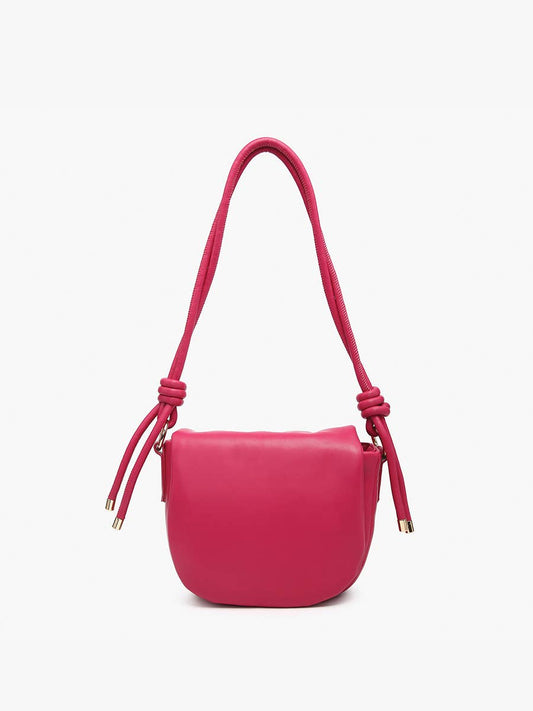 Mumbai Shaped Shoulder Bag - Berry