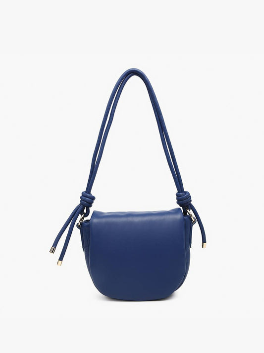 Mumbai Shaped Shoulder Bag - Dark Blue