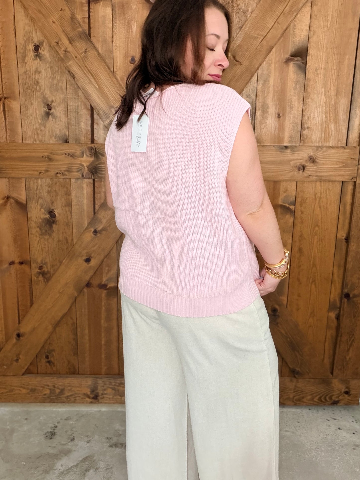 Coastal Crush Knit - Pink
