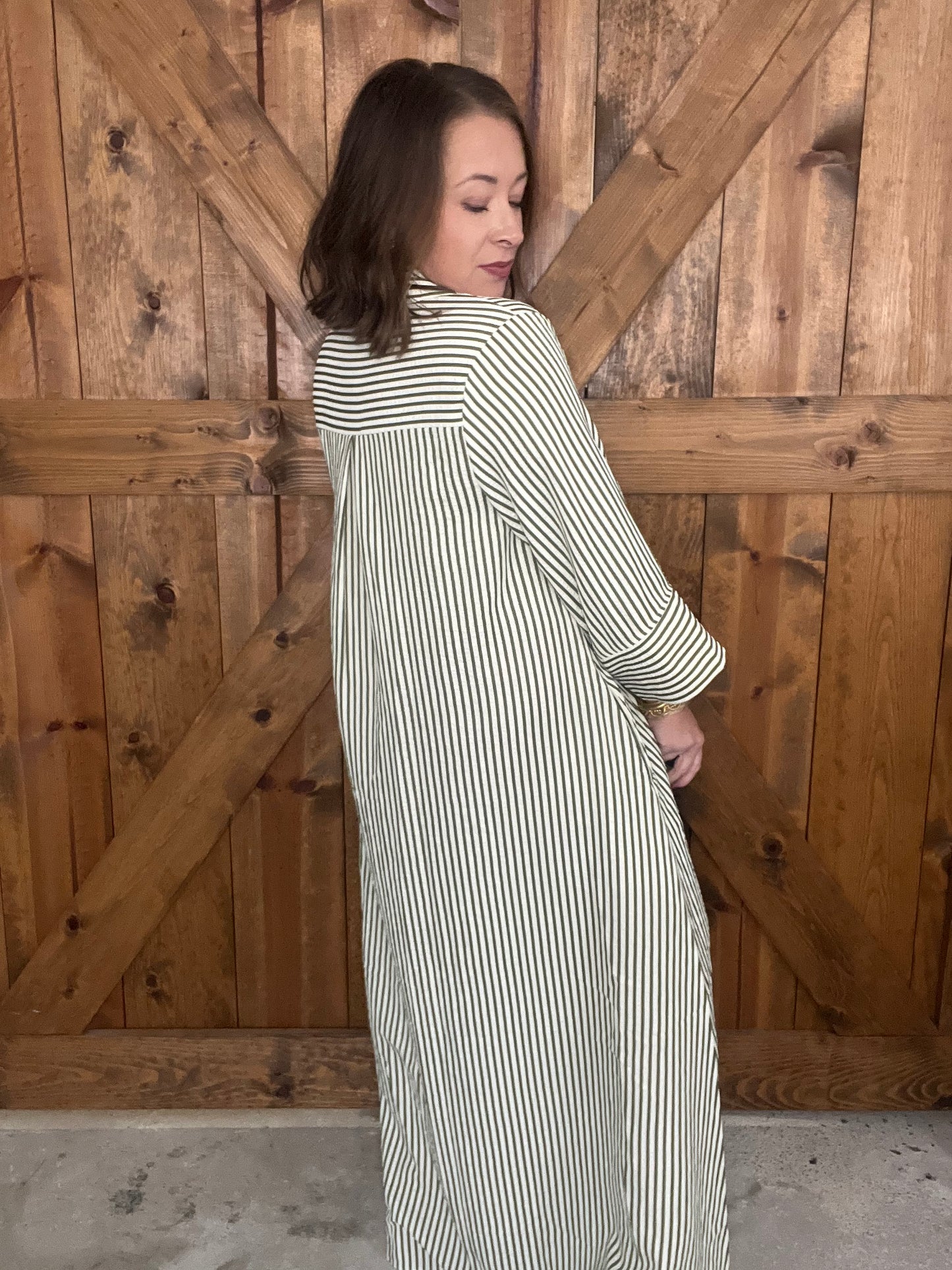 Timeless Charm Dress - Olive