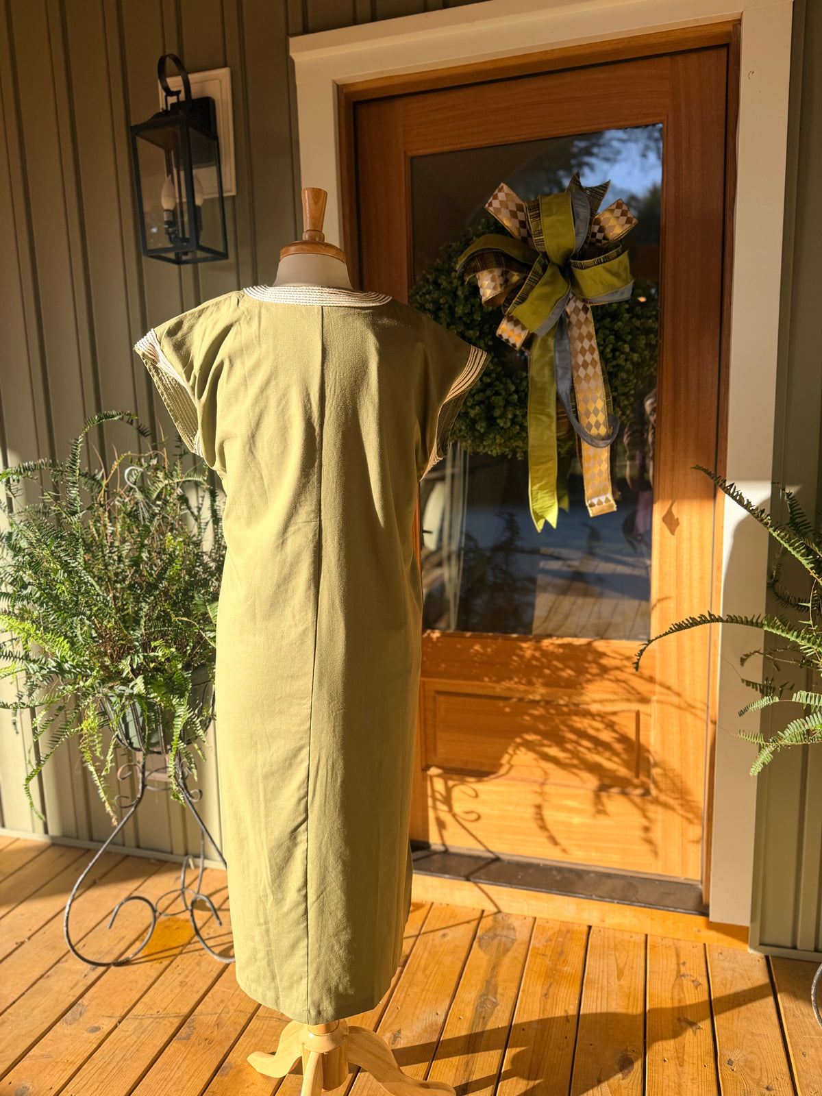 The Artful Olive Midi Dress