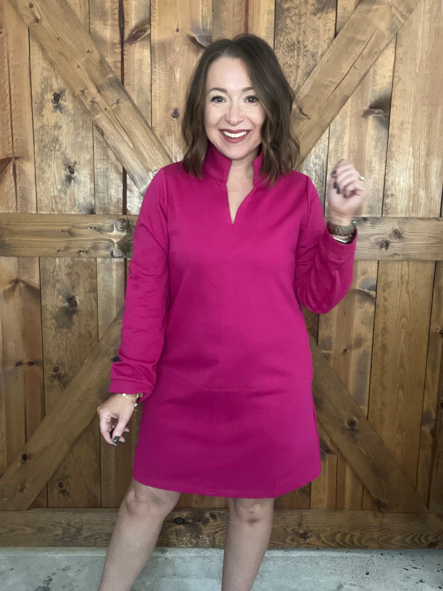 Pretty In Pink Dress - Magenta