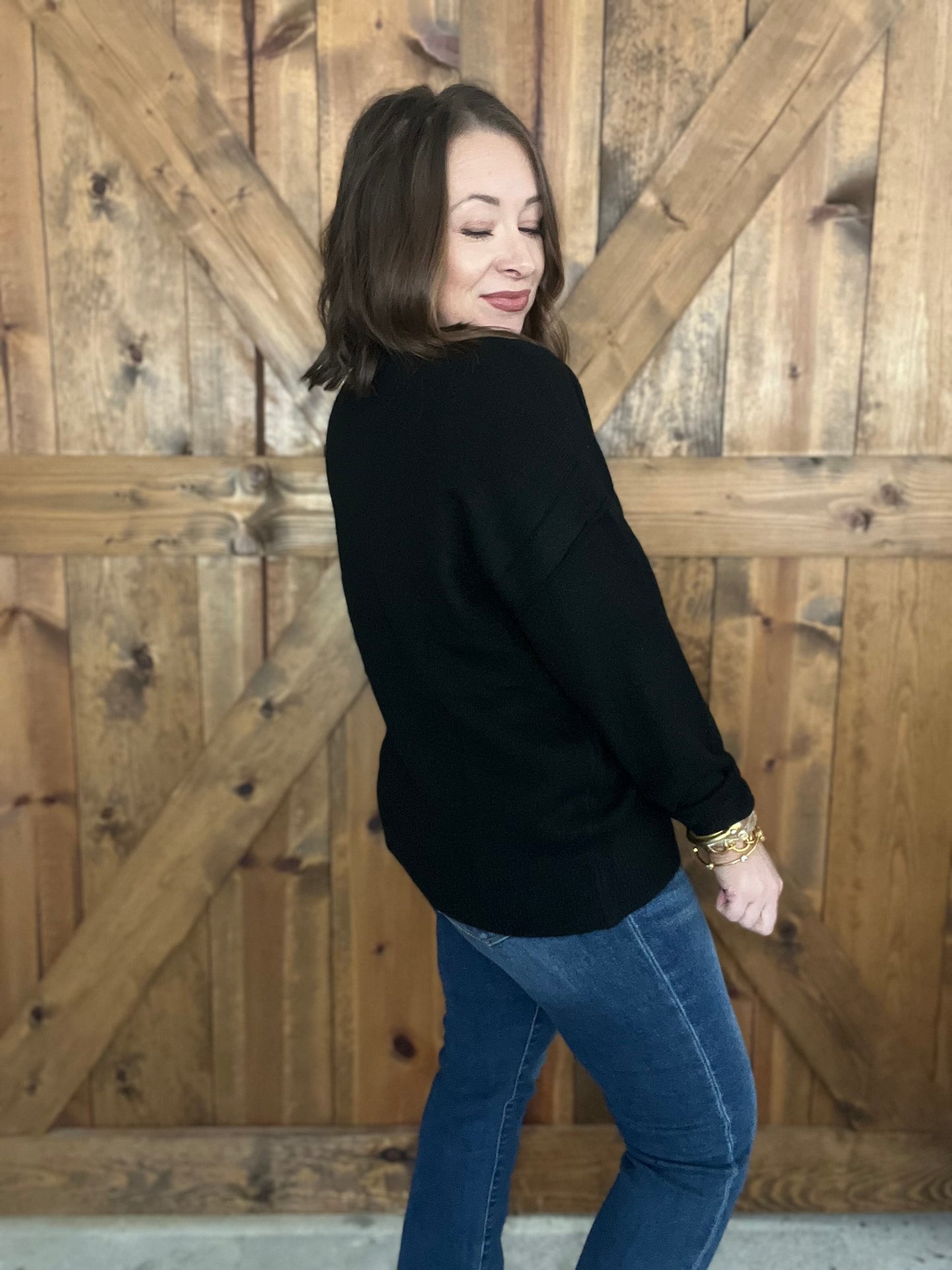 Staple Crewneck Sweater - Black