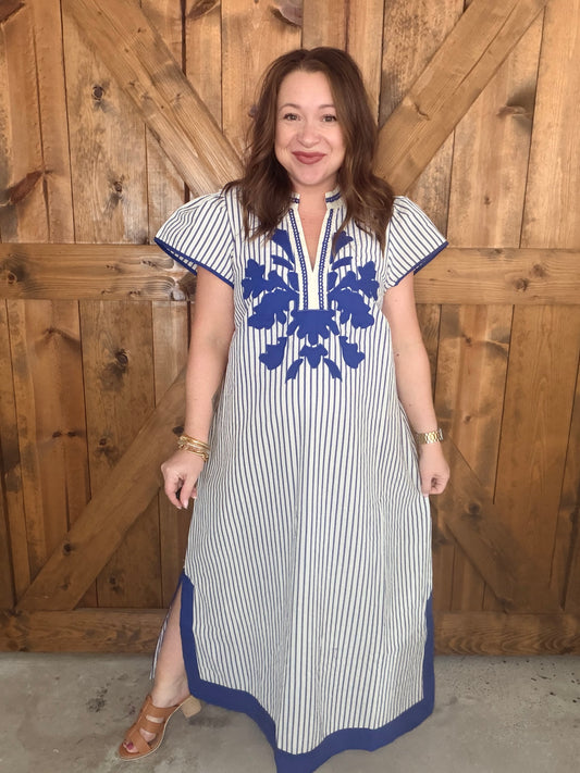 Indigo Bloom Dress