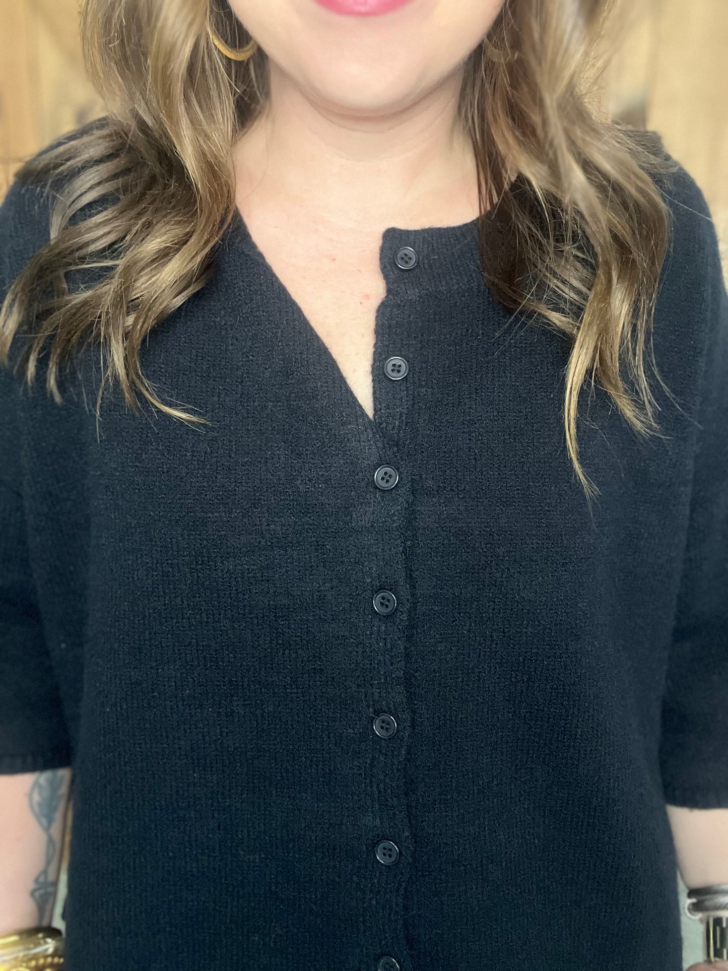 Cover Me Up Sweater - Black