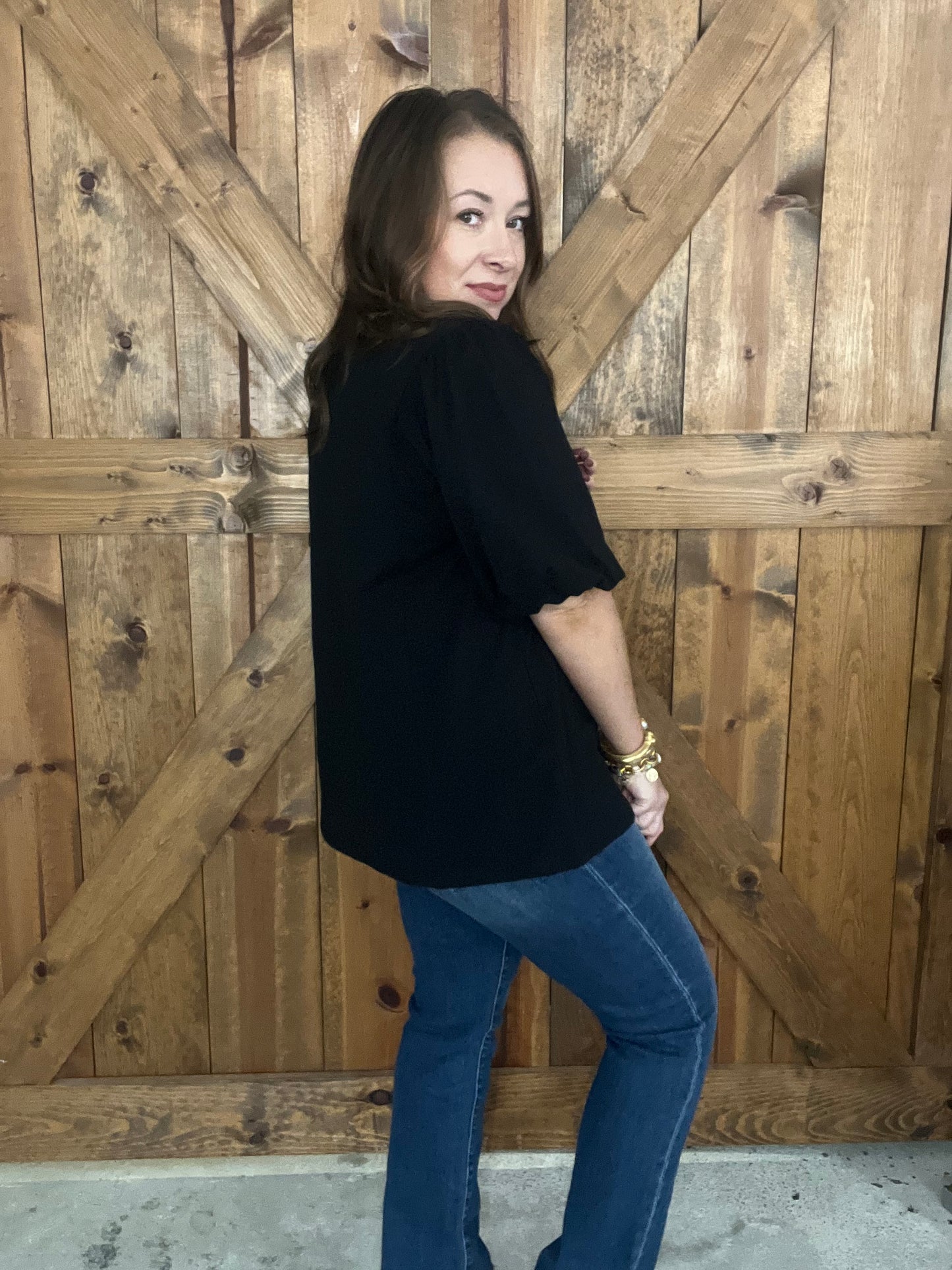 Black Staple Top