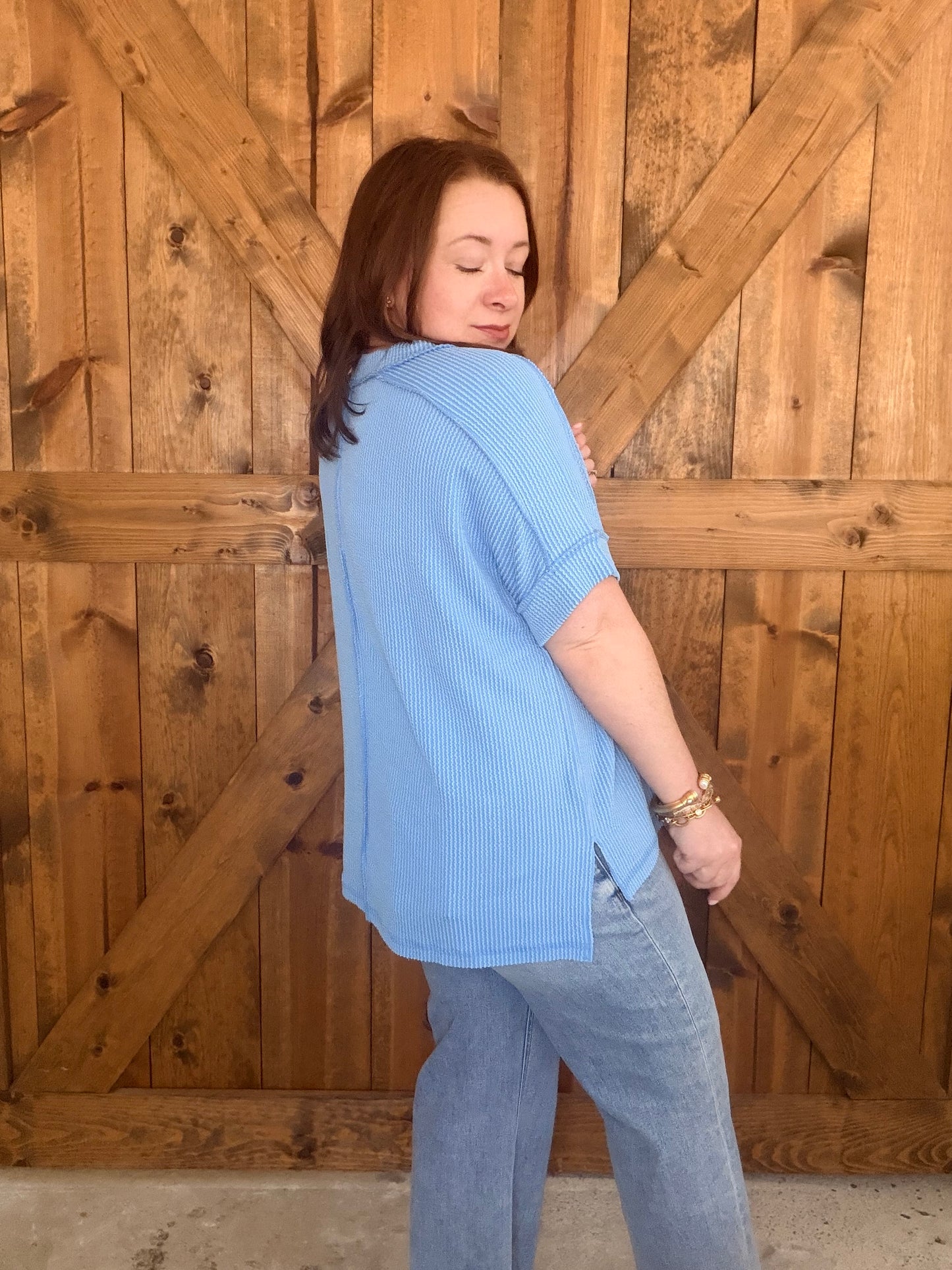 Must Have Basic Top - Sky Blue