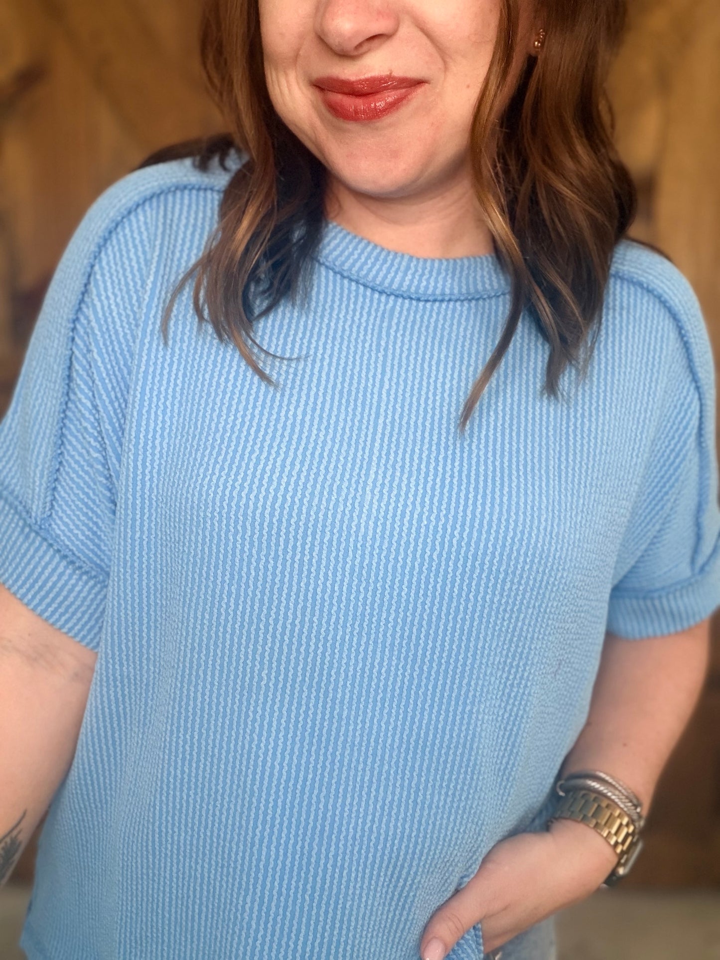 Must Have Basic Top - Sky Blue