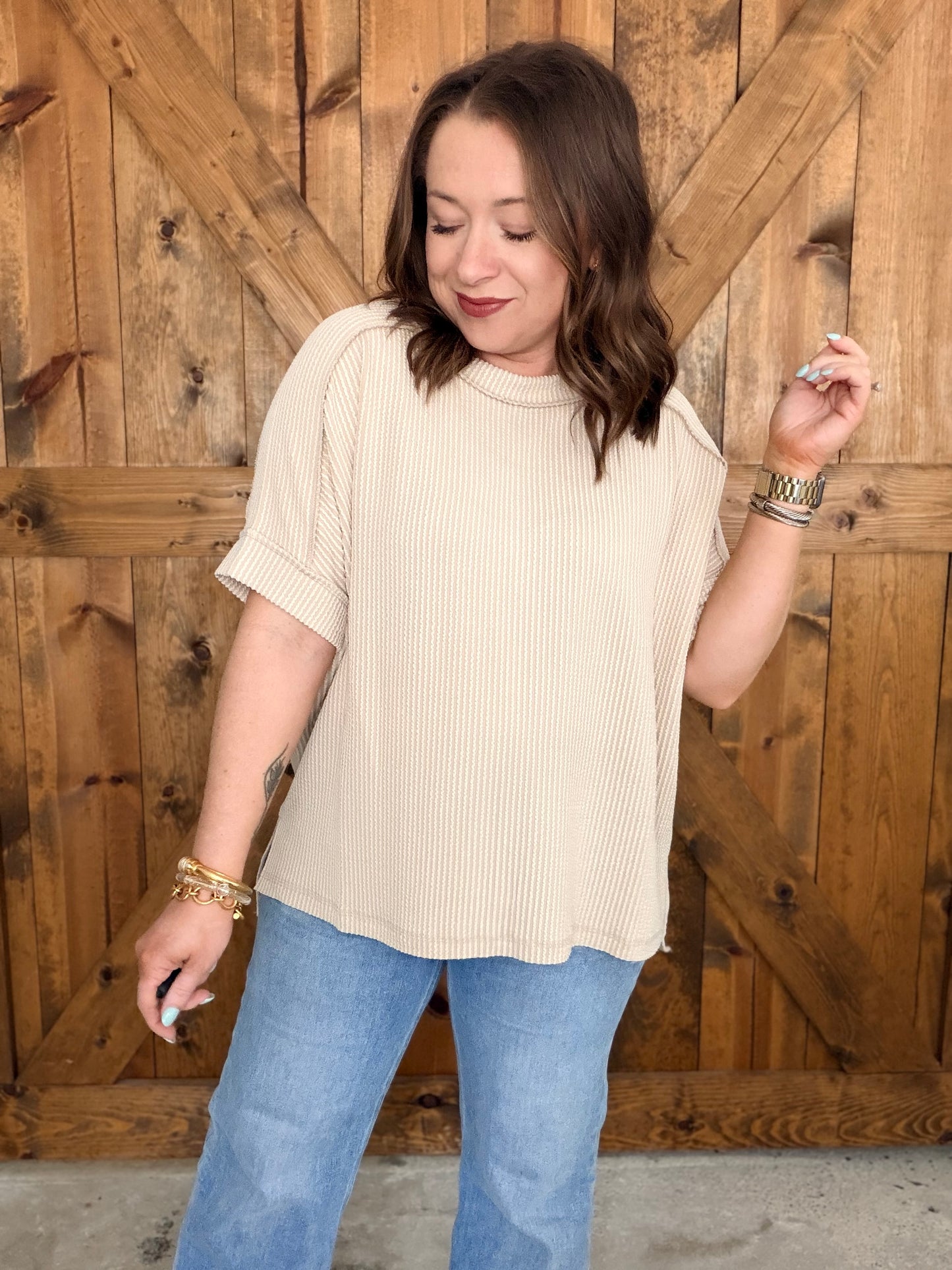 Must Have Basic Top - Sand