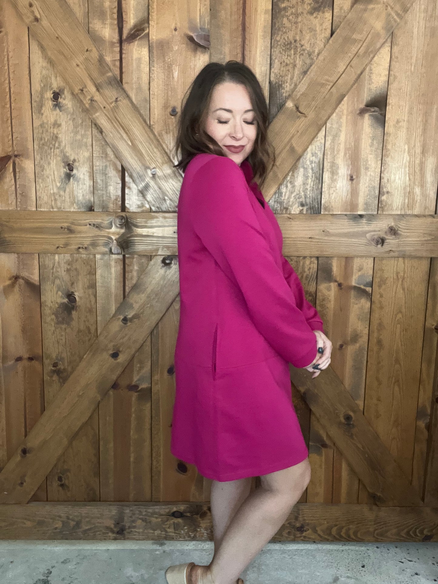 Pretty In Pink Dress - Magenta