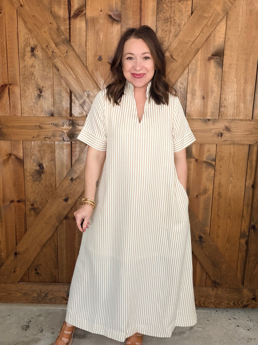 Sandbar Stripe Midi Dress