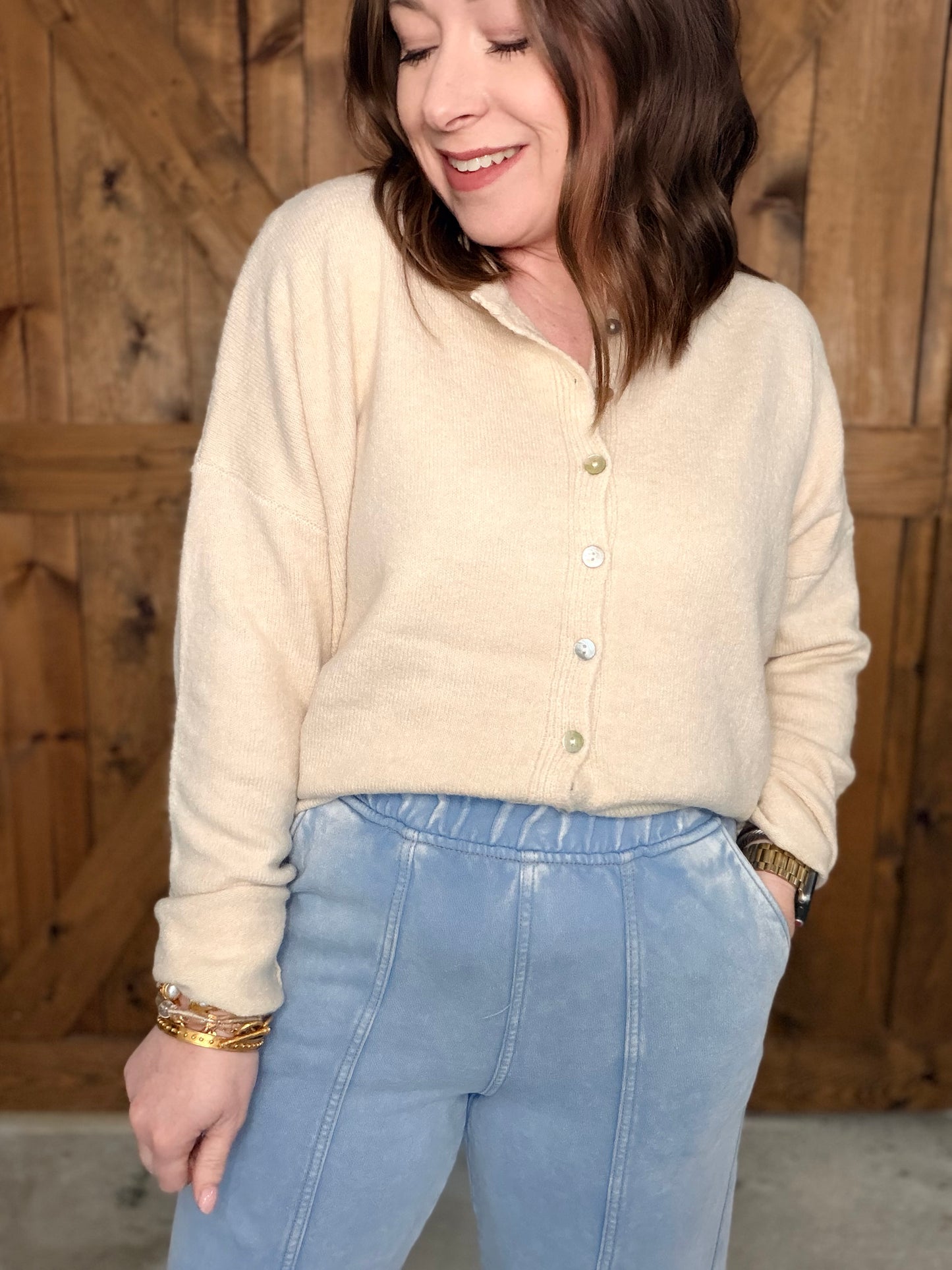 Feel Your Love Cardigan - Oatmeal