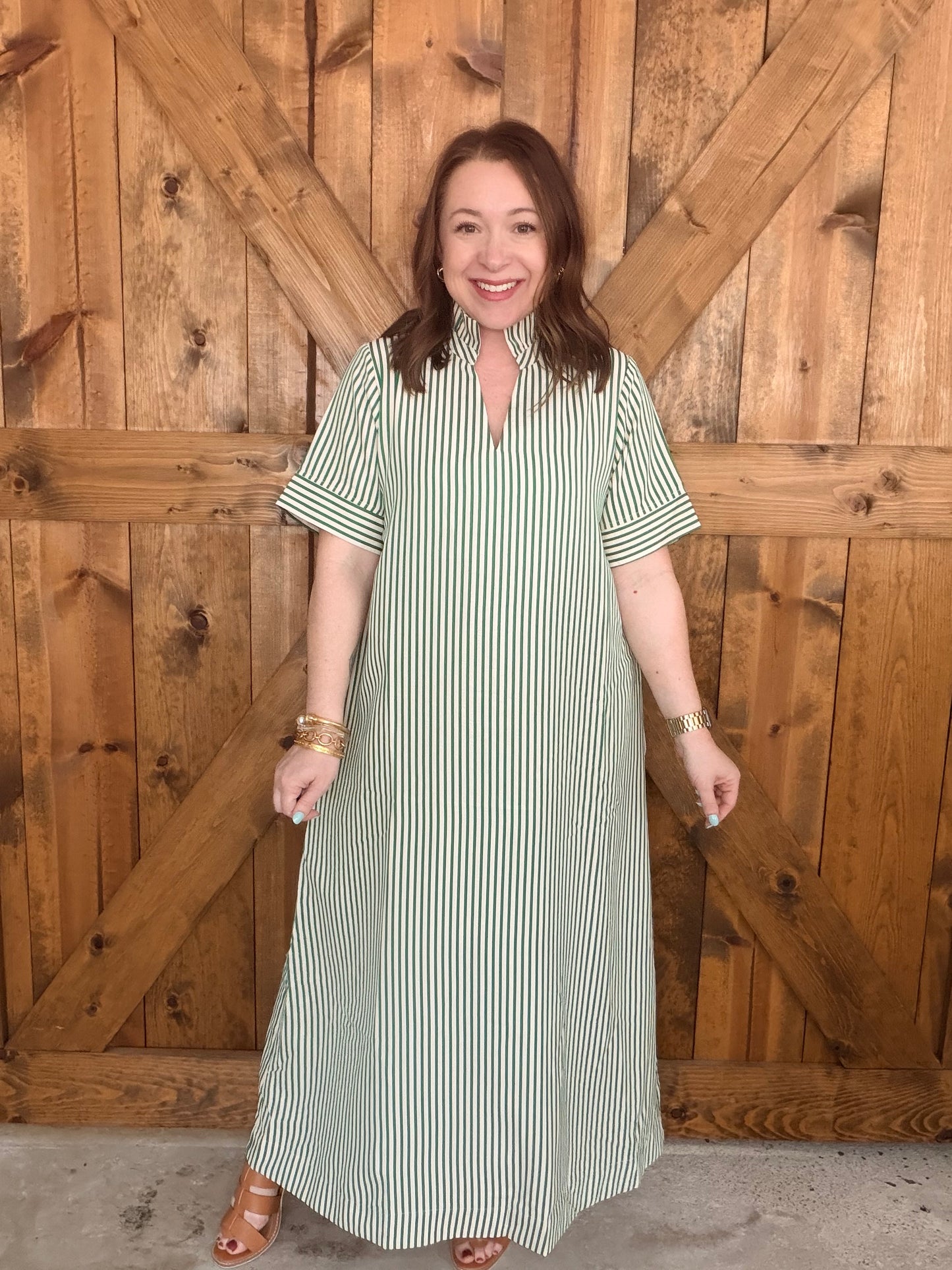 Southern Stripe Midi Dress