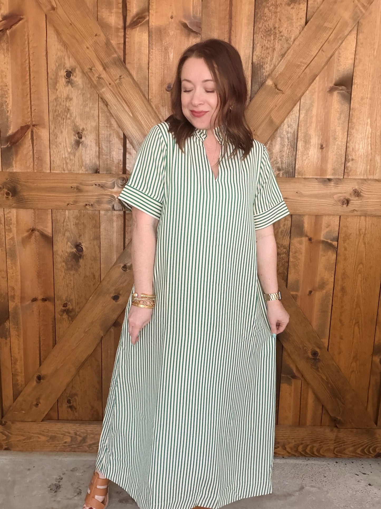 Southern Stripe Midi Dress