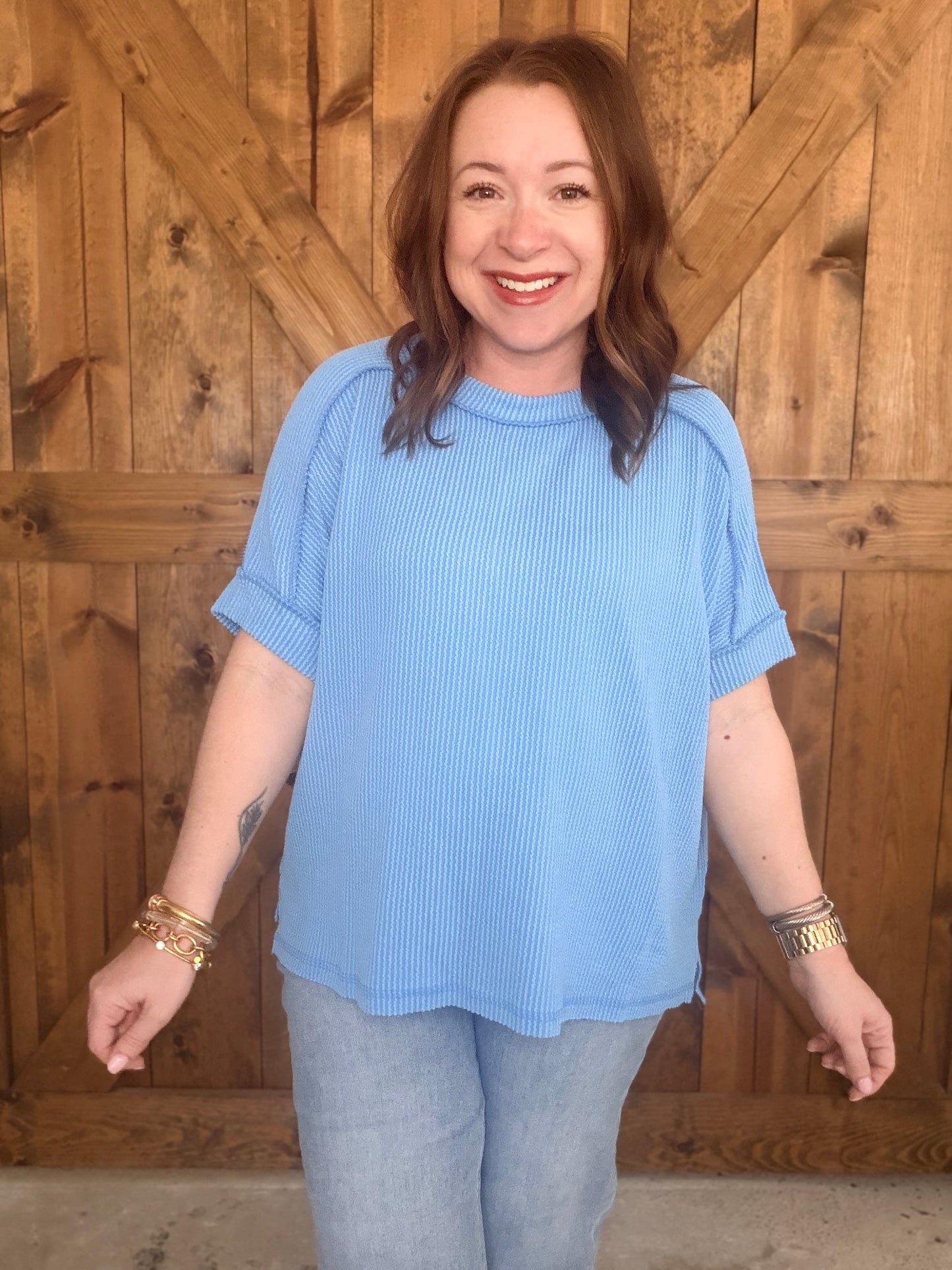 Must Have Basic Top - Sky Blue