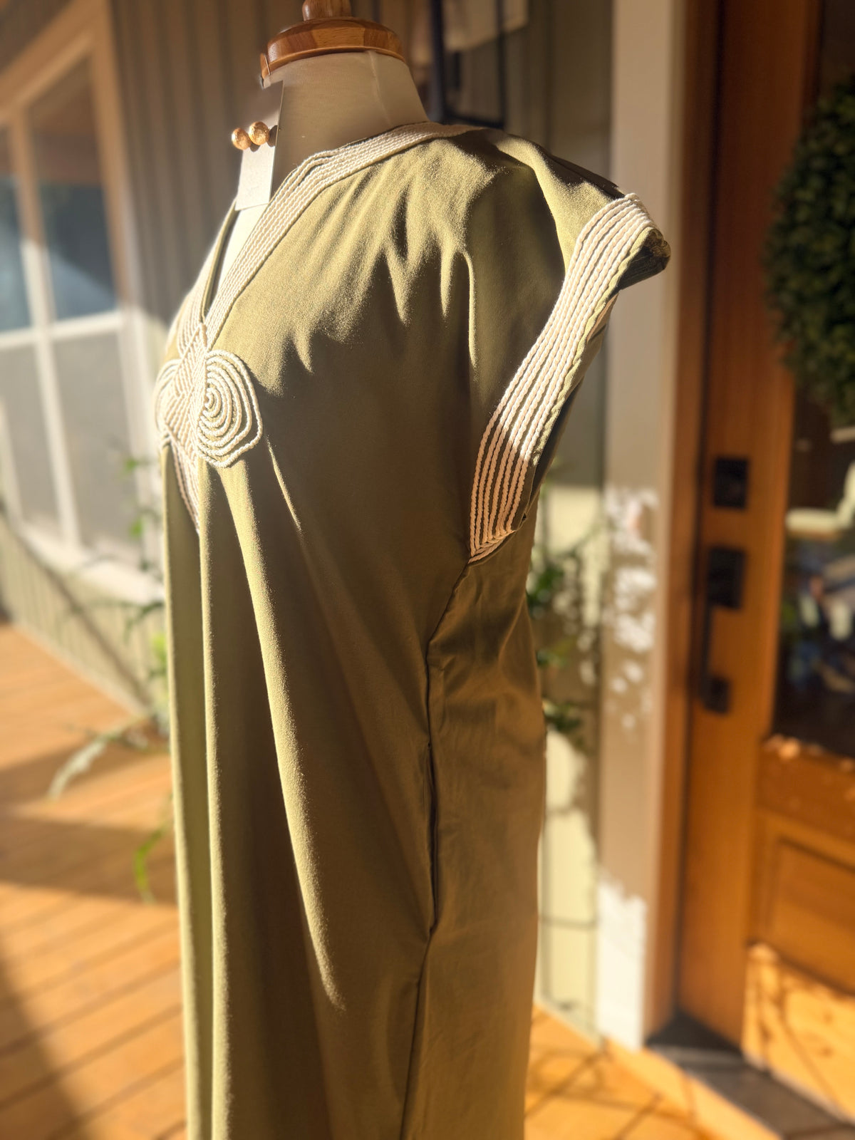 The Artful Olive Midi Dress