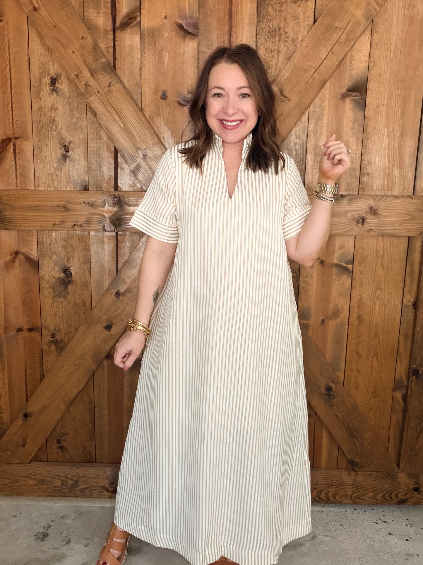 Sandbar Stripe Midi Dress