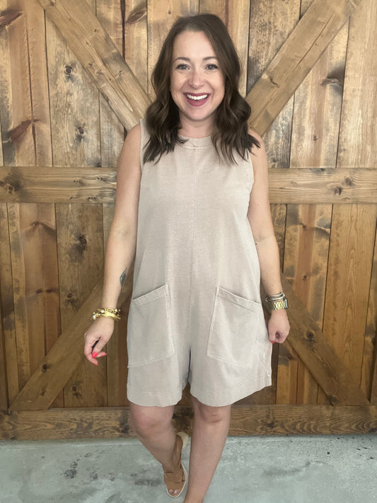 Roadmap Romper - Taupe