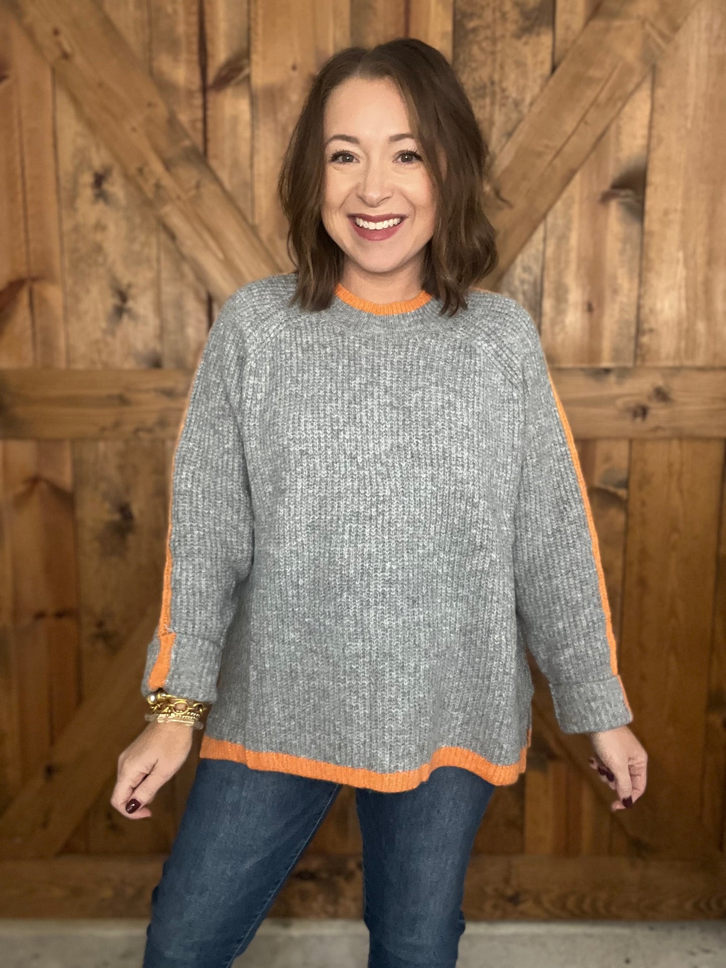 Simple Delight Sweater - Grey