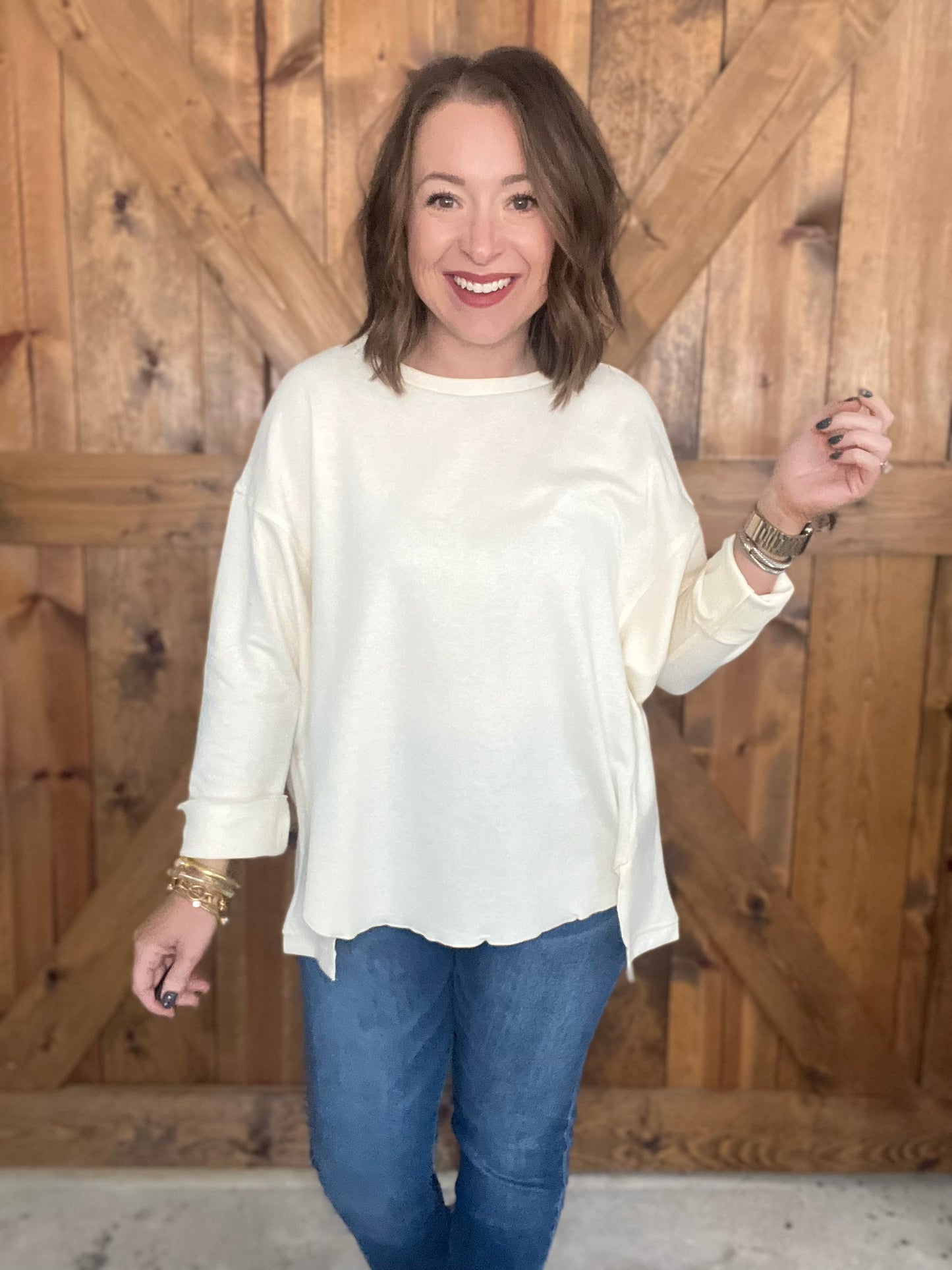 Just That Simple Top - Cream