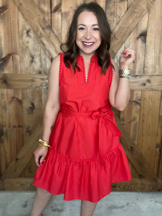 Head Over Heels Dress - Red