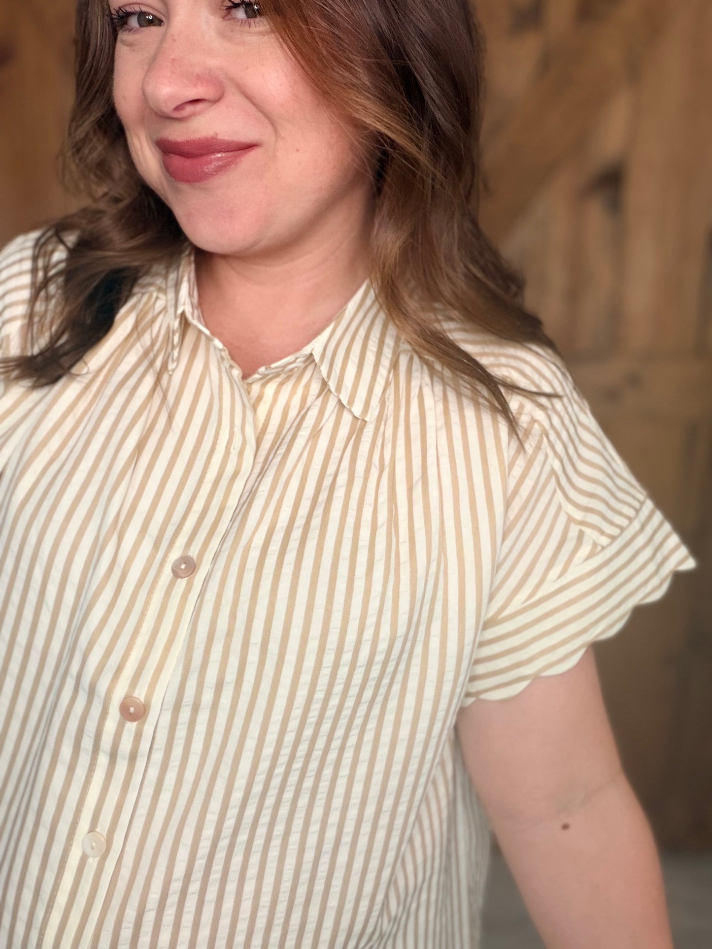 Golden Stripe Top