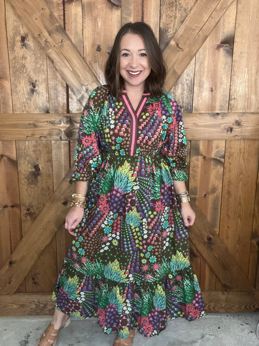 Say You Love Me Dress - Brown
