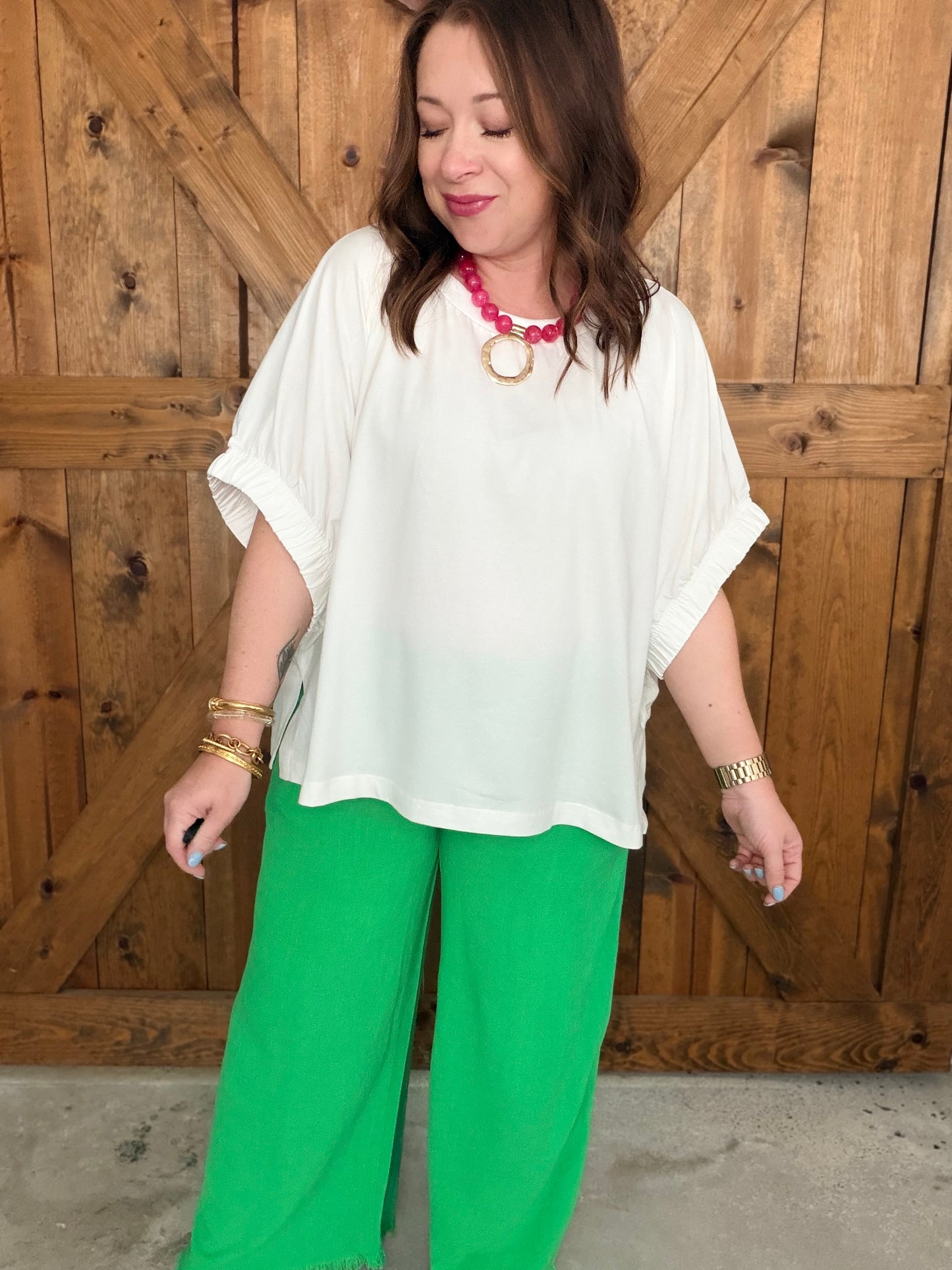 Anything but Plain Top - White
