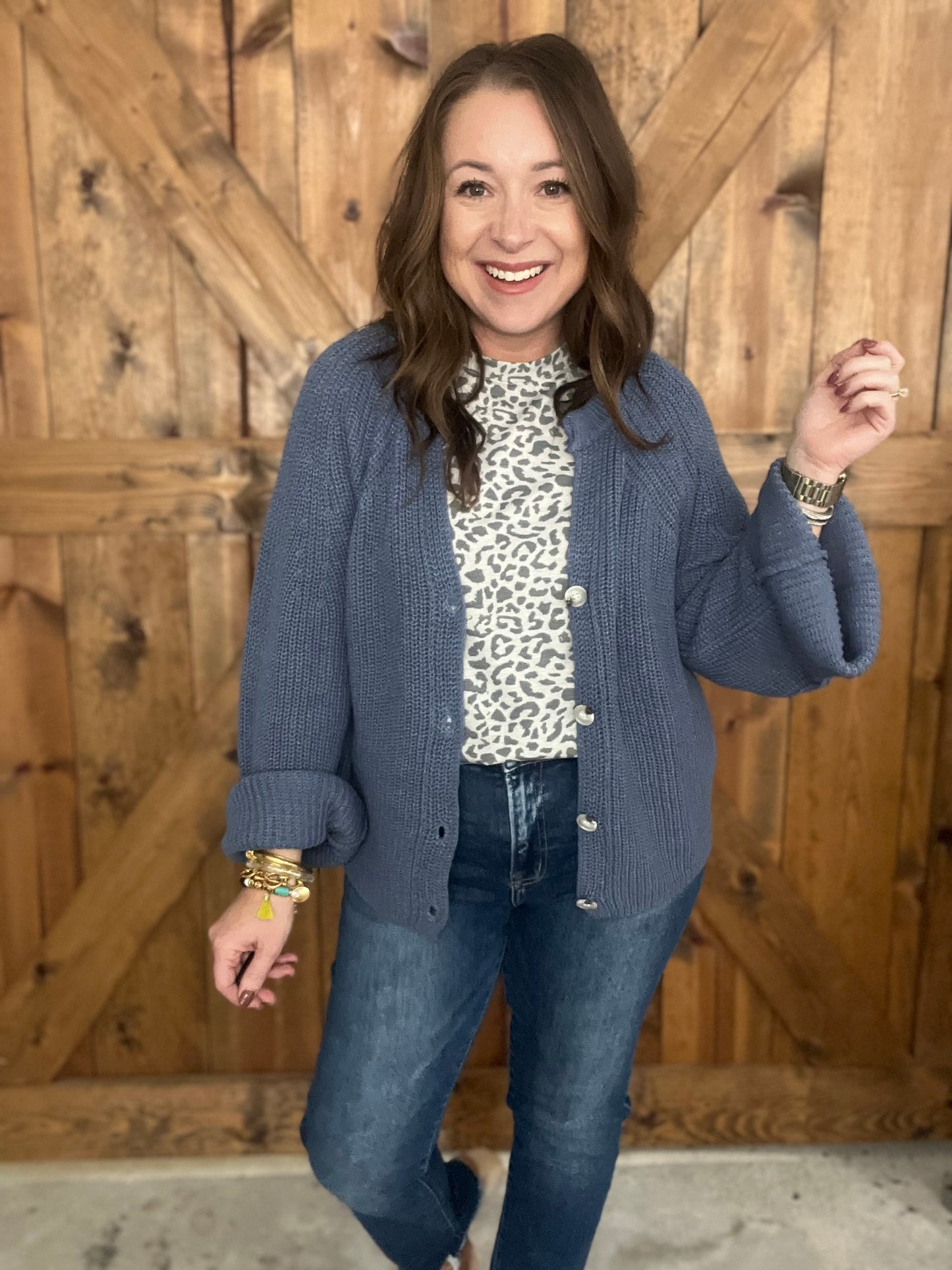 The Cozy Cardi - Blue