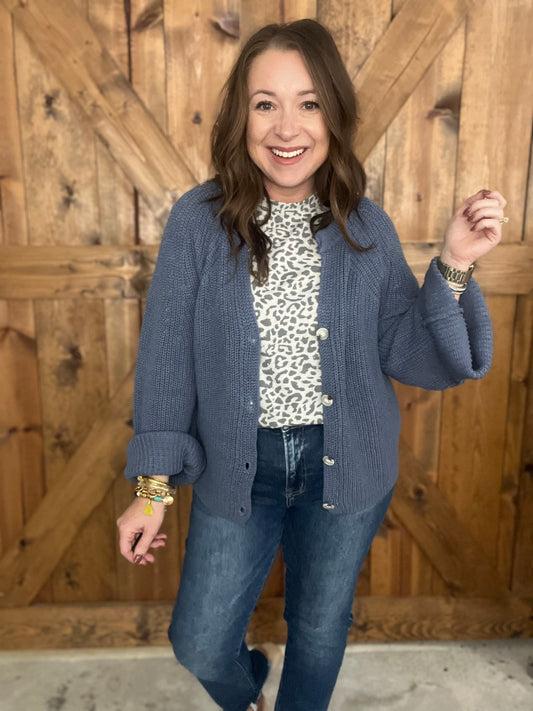The Cozy Cardi - Blue