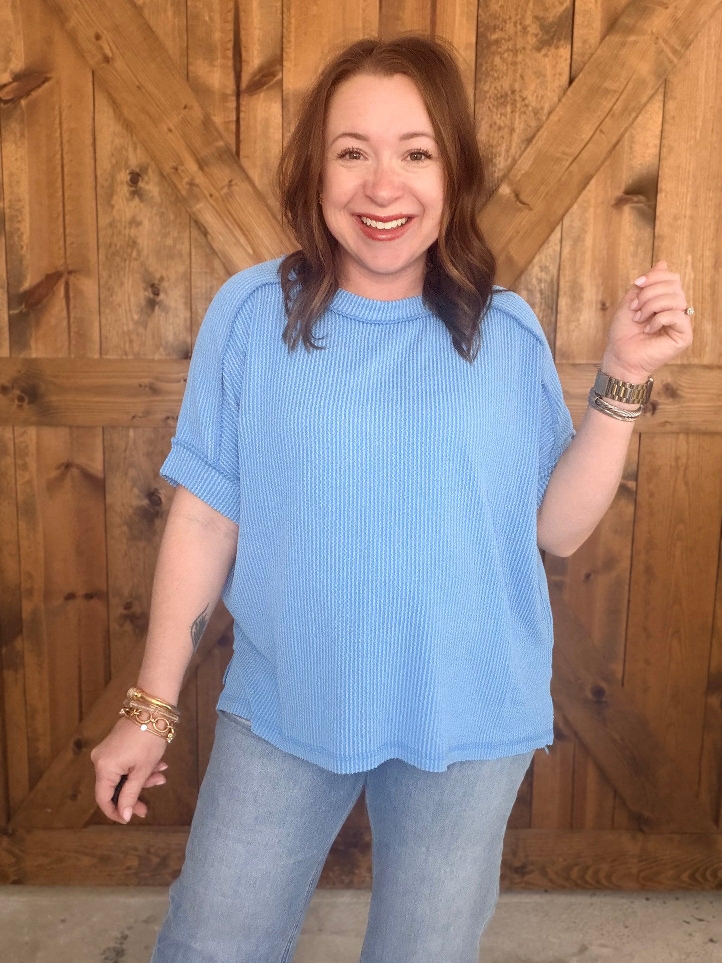 Must Have Basic Top - Sky Blue