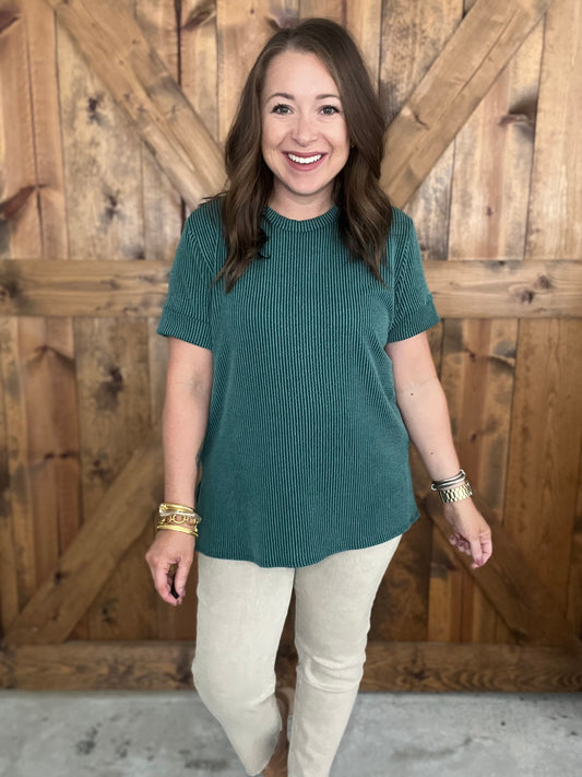 Basic Bliss Top - H.Green