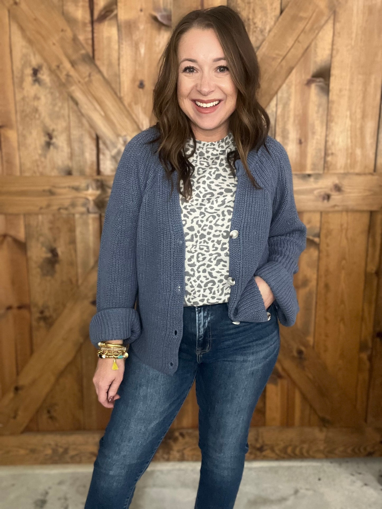 The Cozy Cardi - Blue