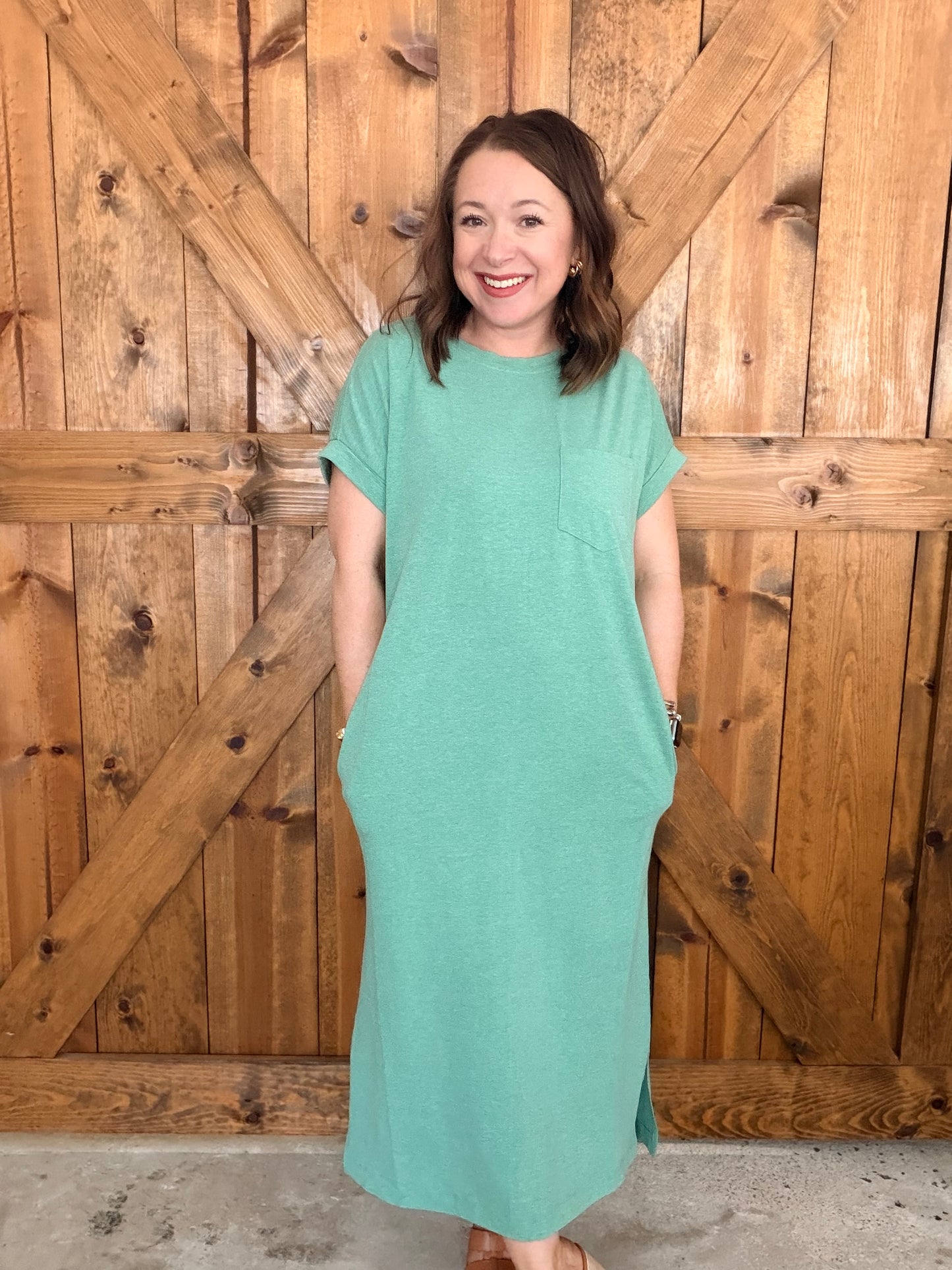 Everyday Midi Dress - Green