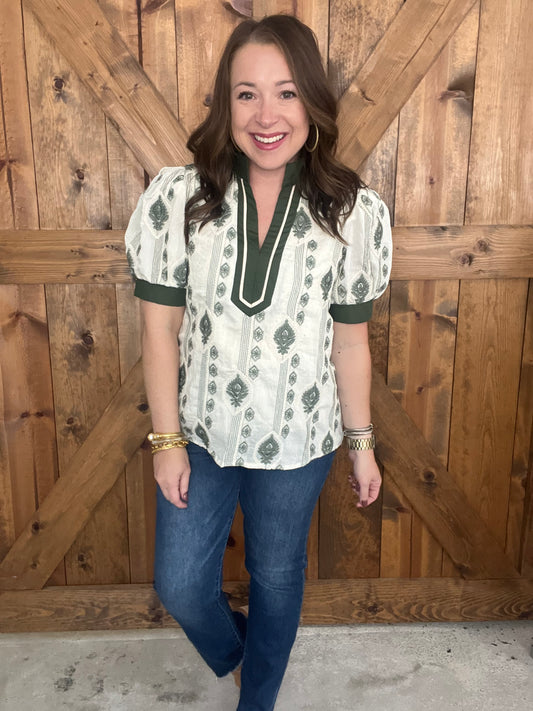 Wanderlust Top - Olive
