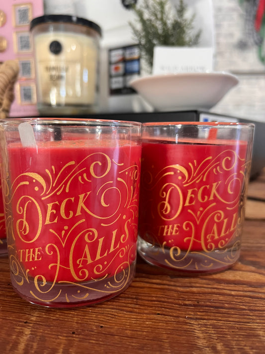 Deck The Halls Holiday Candle