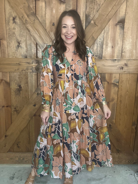 Waves of Grace Dress - Blue