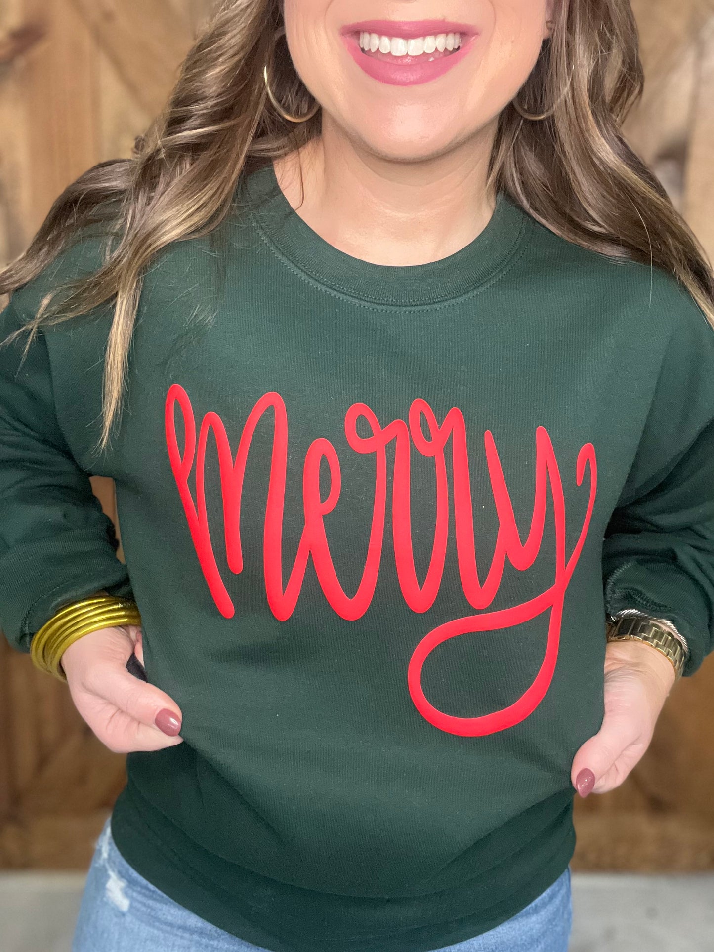 Merry Puffy Sweatshirt